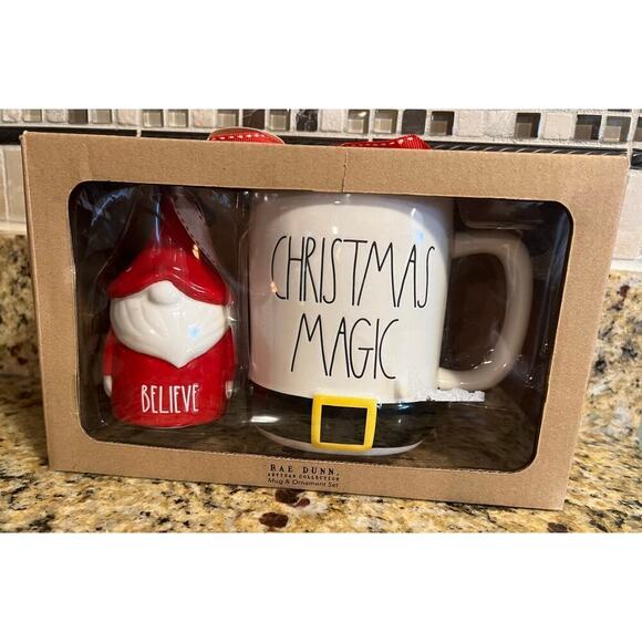 Rae Dunn Other - NIB Rae Dunn Christmas Mug and Ornament Set